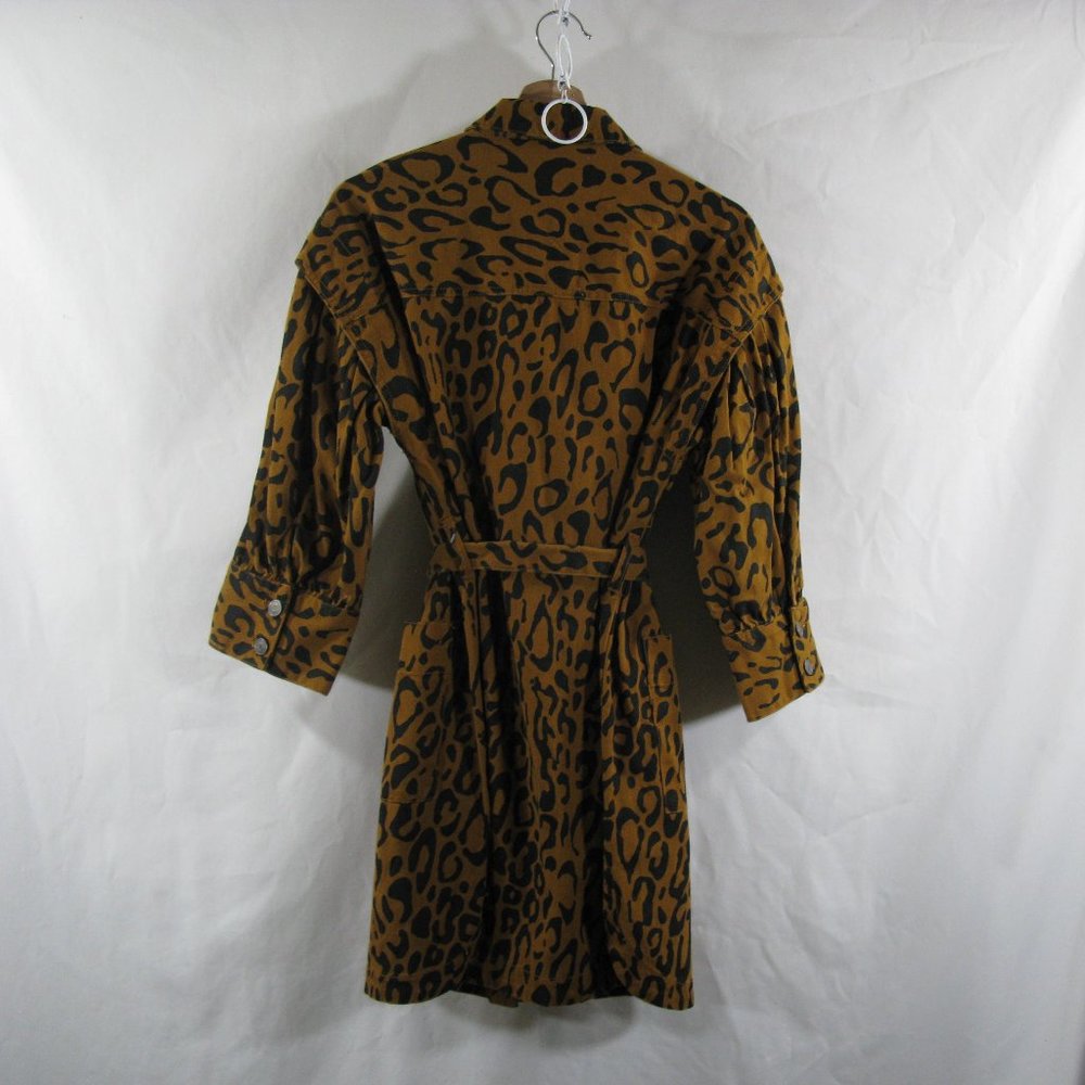 Future Collective Animal Print Dress - 100% cotton jean material - Size 10 - NWT - Picture 3 of 4